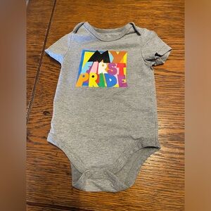 Target Gray 'My First Pride' Kids Bodysuit
